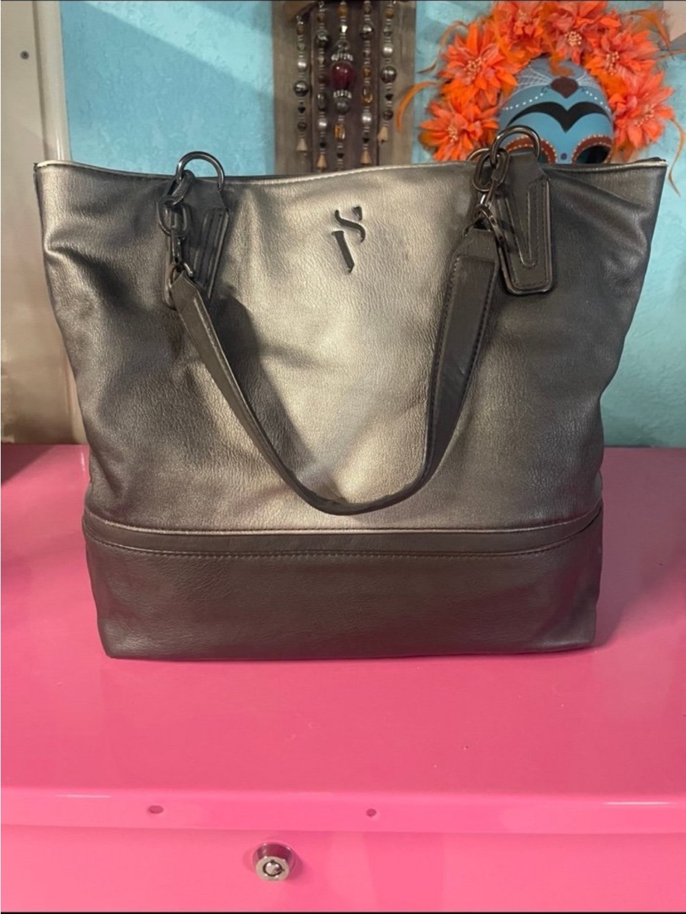 Simply Vera Vera Wang Leather Tote with Top Handles
